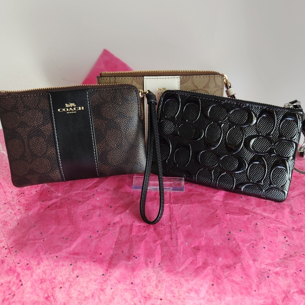 Coach Signature wristlets NWT-SELECT ONE!